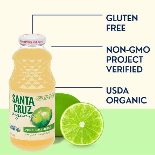 Santa Cruz Organic Lime Juice Perspective: right