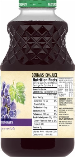 Santa Cruz Organic Concord Grape Juice Beverage Perspective: right
