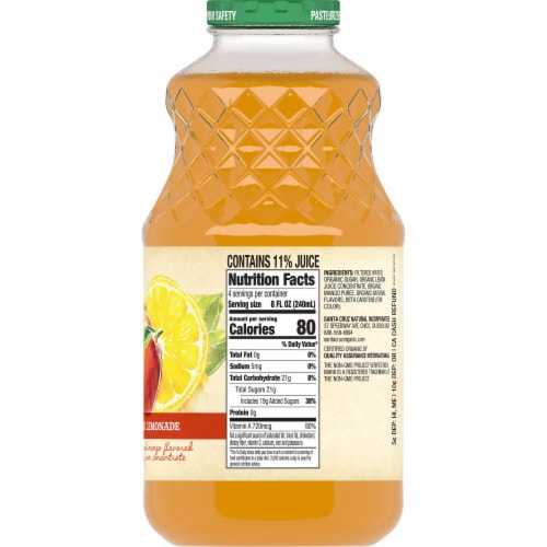 Santa Cruz Organic® Mango Lemonade Perspective: right