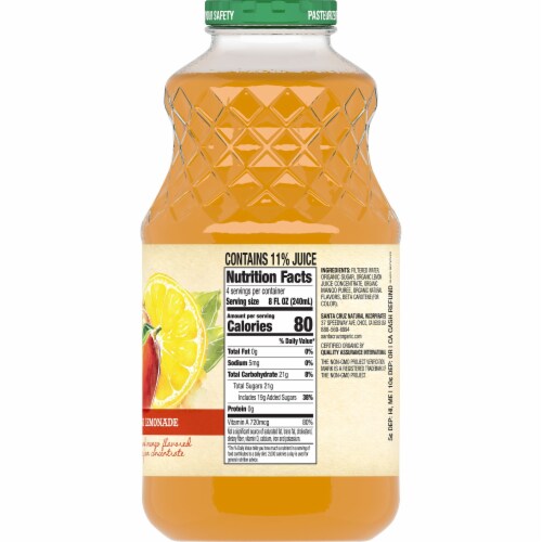 Santa Cruz Organic® Mango Lemonade Perspective: right