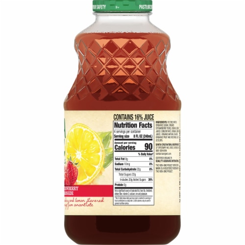Santa Cruz Organic® Strawberry Lemonade Perspective: right