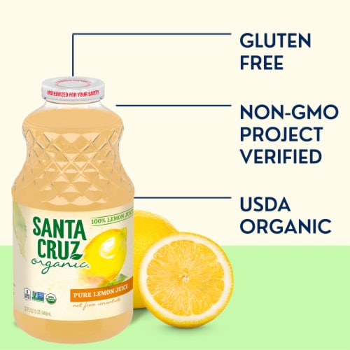 Santa Cruz Organic Lemon Juice Perspective: right