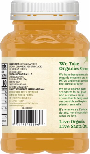 Santa Cruz Organic Cinnamon Apple Sauce Perspective: right