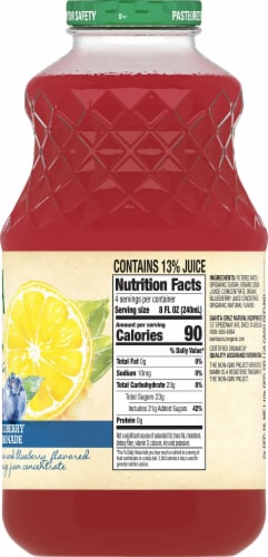 Santa Cruz Organic Blueberry Lemonade Perspective: right
