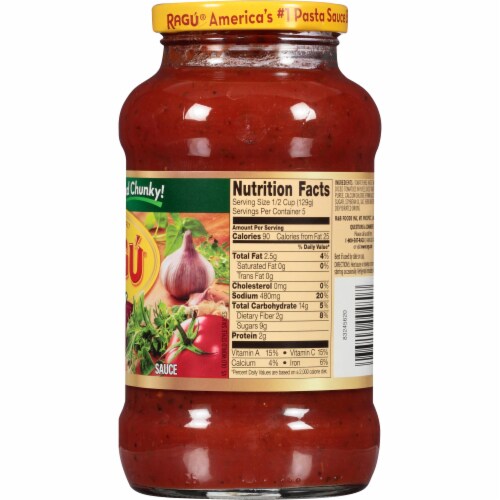 Ragu Robusto 7-Herb Tomato Pasta Sauce Perspective: right