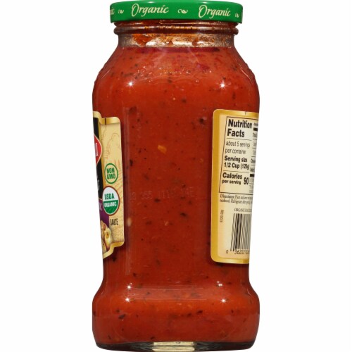 Bertolli Organic Fire Roasted Garlic Marinara Sauce Perspective: right