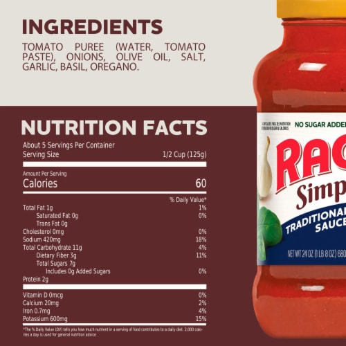 Ragu® Simply Traditional Pasta Sauce Perspective: right