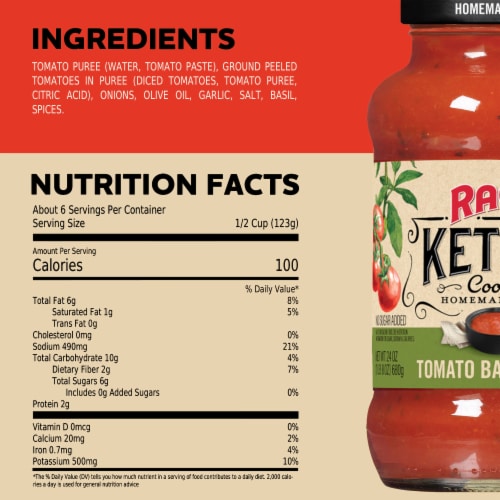 Ragu® Kettle Cooked Tomato Basil Pasta Sauce Perspective: right