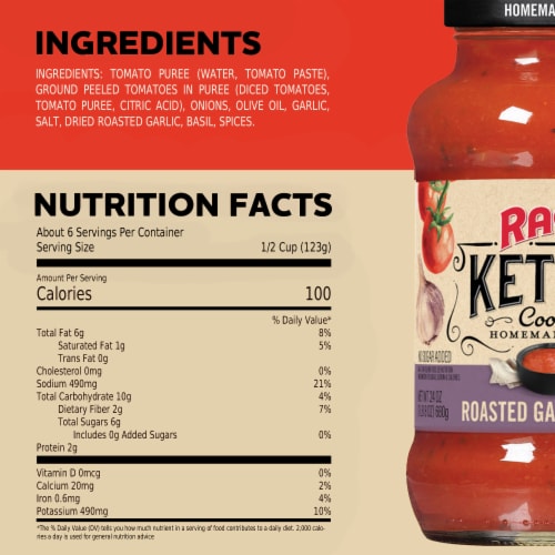 Ragu® Kettle Cooked Roasted Garlic Pasta Sauce Perspective: right