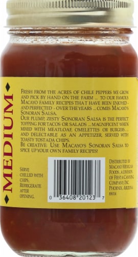 Macayo Medium Sonoran Salsa Perspective: right