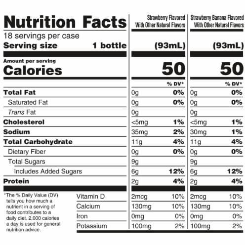 Danimals® Strawberry & Strawberry Banana Yogurt Smoothies Variety Pack Perspective: right