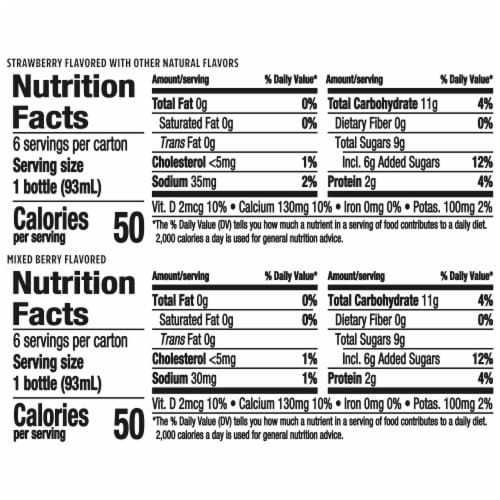 Danimals® Non-GMO Strawberry Explosion & Mixed Berry Smoothies Perspective: right