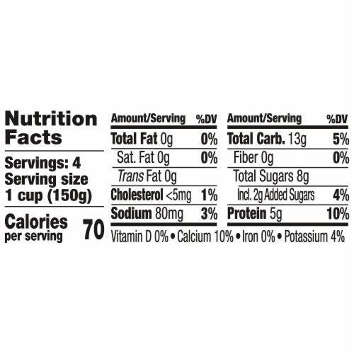 Light + Fit Nonfat Gluten-Free Strawberry Yogurt Cup Perspective: right