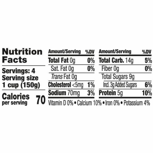 Light & Fit® Playful Peach Nonfat Yogurt Perspective: right
