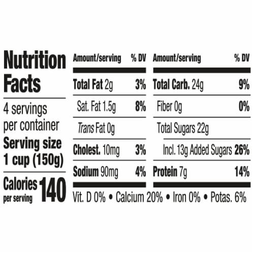 Dannon Low Fat Coffee Yogurt Cups Perspective: right