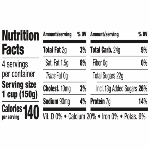 Dannon Low Fat Coffee Yogurt Cups Perspective: right