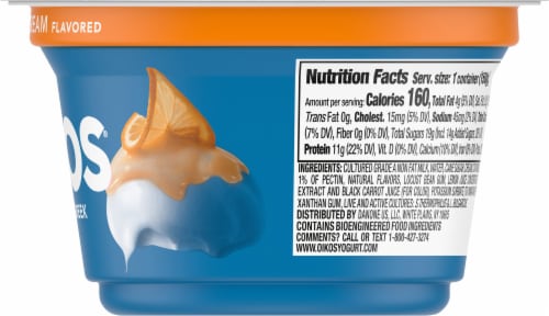 Oikos® Orange Cream Blended Greek Yogurt Perspective: right