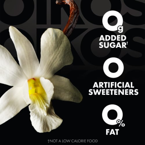Oikos Triple Zero Vanilla Protein Nonfat Greek Yogurt Cups Perspective: right