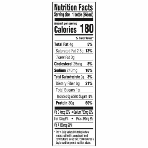 Oikos Chocolate Protein Shake Perspective: right