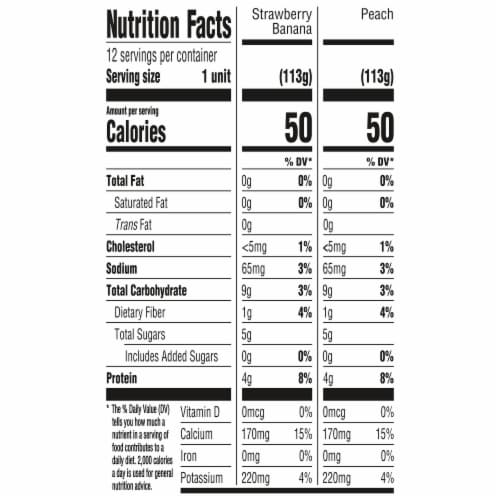 Activia® Strawberry Banana & Peach Nonfat Probiotic Yogurt Perspective: right