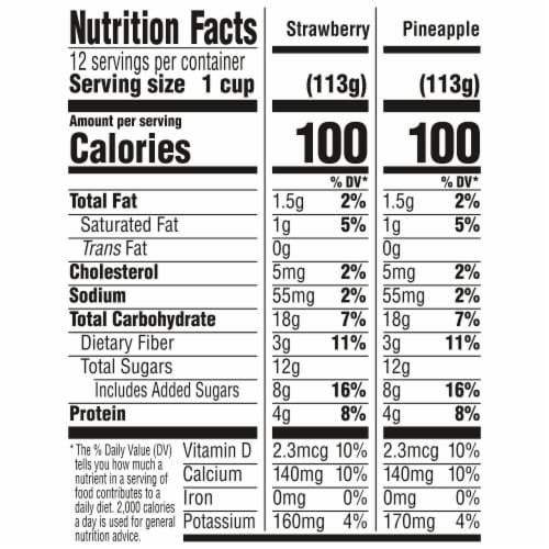 Calories in Activia Strawberry Yogurt and Nutrition Facts