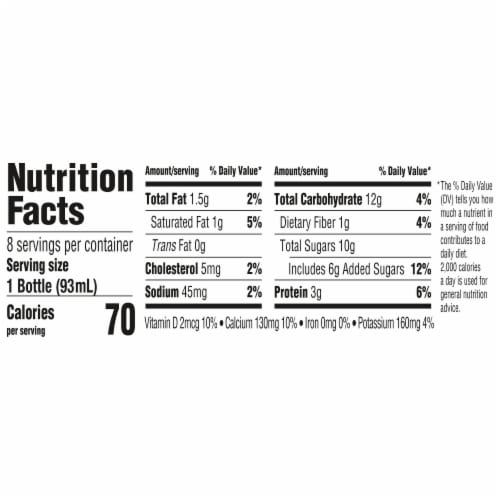 Activia Dailies Strawberry Probiotic Low Fat Yogurt Drinks Perspective: right