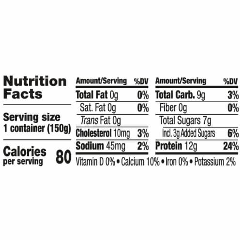 Dannon Light + Fit Vanilla Greek Fat Free Yogurt Cup Perspective: right