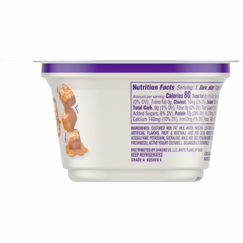 Light & Fit® Salted Caramel Original Nonfat Greek Yogurt Cups Perspective: right