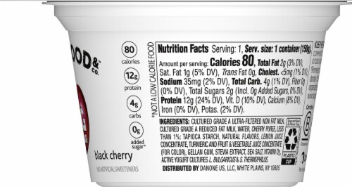 Two Good Black Cherry Greek Yogurt Perspective: right