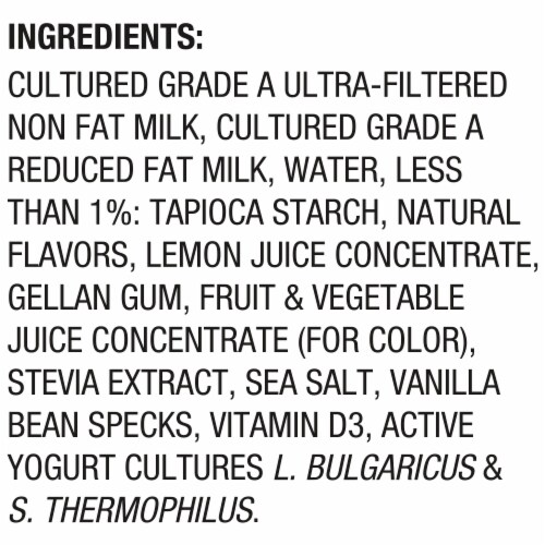Too Good & Co. Vanilla Low Fat Lower Sugar Gluten Free Greek Yogurt Cups