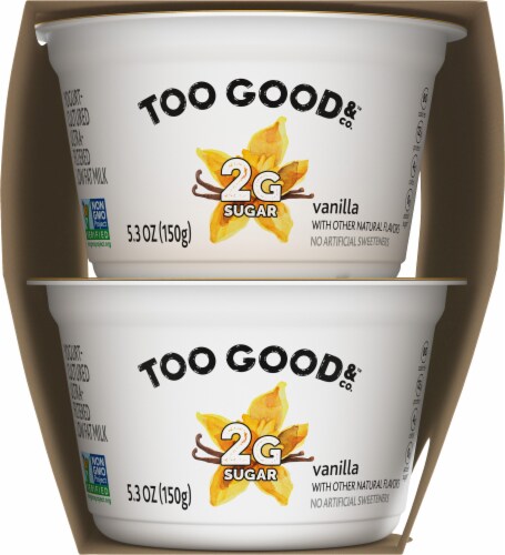 Two Good® Low Fat Strawberry and Vanilla Greek Yogurt Perspective: right