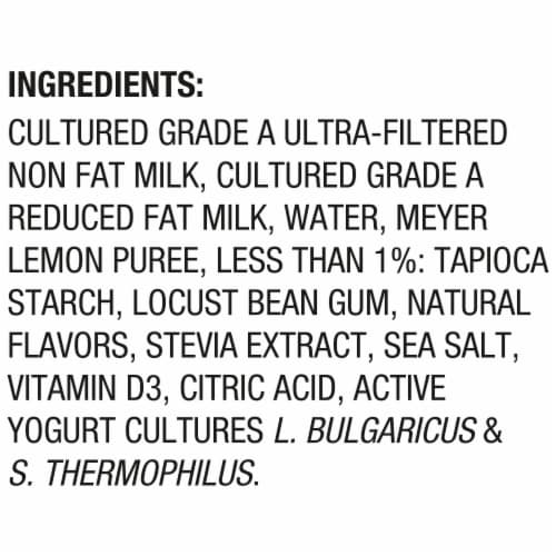 Too Good & Co. Good Save Meyer Lemon Low Fat Lower Sugar Gluten Free Greek Yogurt Cups Perspective: right