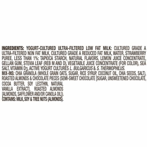 Too Good & Co. REMIX Strawberry Dark Chocolate Almond Flavored Low Fat Yogurt-Cultured Low Fat Milk Perspective: right