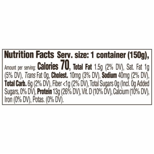 Too Good & Co. Peach Zero Sugar Gluten Free Greek Yogurt Perspective: right