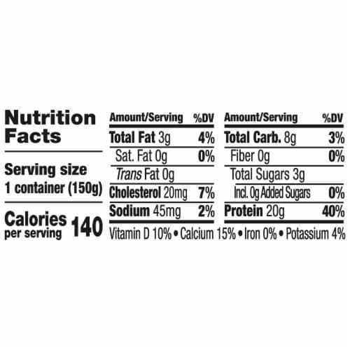 Oikos® Pro Peach Greek Yogurt Perspective: right