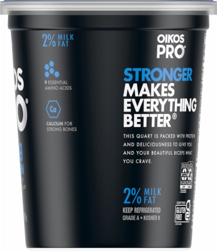 Oikos® Pro Nonfat Plain Greek Yogurt Perspective: right