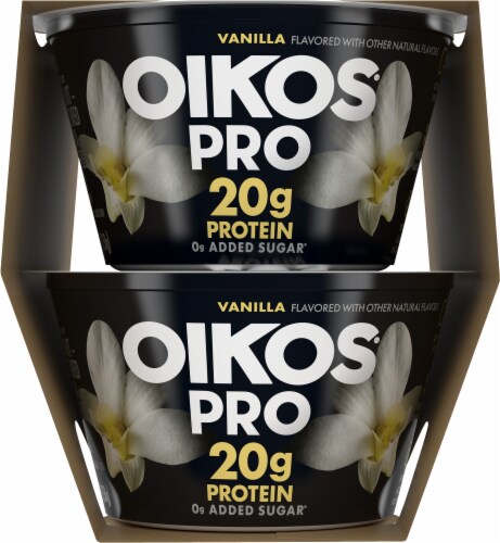 Oikos Pro® Oikos Vanilla Yogurt Cups Perspective: right