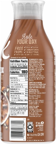 Silk Mocha Almond & Oat Latte Dairy-Free Coffee Beverage Perspective: right