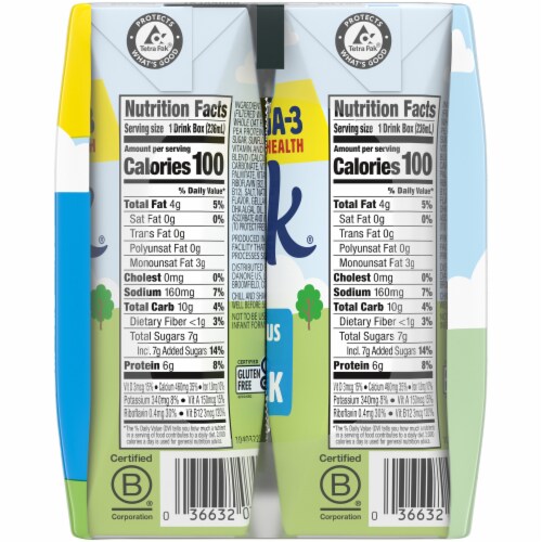 Silk Vanilla DHA Omega-3 Pea & Oatmilk Perspective: right