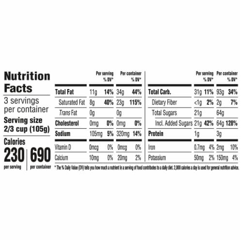 So Delicious Dairy Free Cookies & Creme Plant Based Blend Frozen Dessert Perspective: right