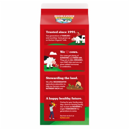 Horizon Organic Milk - 2% Reduced Fat Chocolate Milk Perspective: right