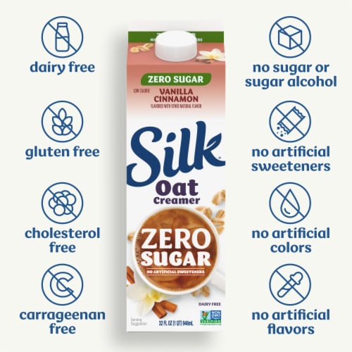 Silk Oat Cinnamon Vanilla Creamer Perspective: right
