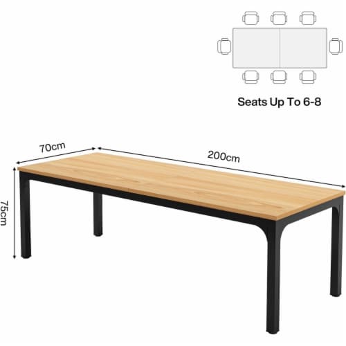 Tribesigns 6.5 Ft Conference Room Table Set Of 4