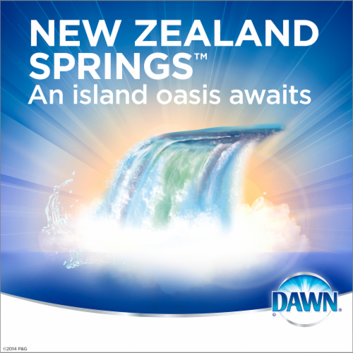 Dawn Ultra Escapes New Zealand Springs Scent Dishwashing Liquid Perspective: right