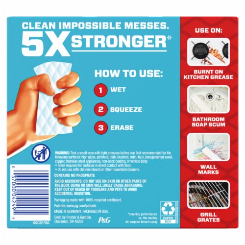 Mr. Clean Magic Eraser Extra Durable Multi-Purpose Cleaning Pads Perspective: right