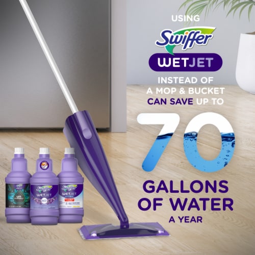 Swiffer WetJet Multi Surface Floor Cleaner Spray Mop Pad Refill Perspective: right