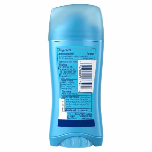 Secret Unscented Invisible Solid Antiperspirant Deodorant Perspective: right