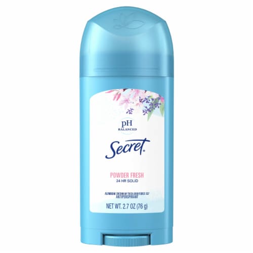 Secret Wide Solid Powder Fresh Antiperspirant and Deodorant Perspective: right