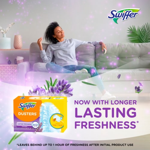 Swiffer® Dusters with Febreze Lavender Multi-Surface Duster Refills Perspective: right