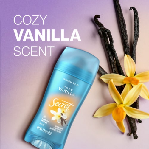 Secret Vanillla Invisible Solid Antiperspirant and Deodorant Perspective: right